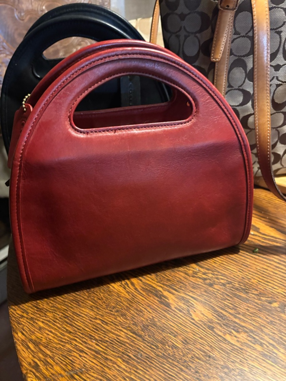 Coach Carousel bag in red